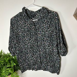 TopShop floral top shirt size Small or  US 4